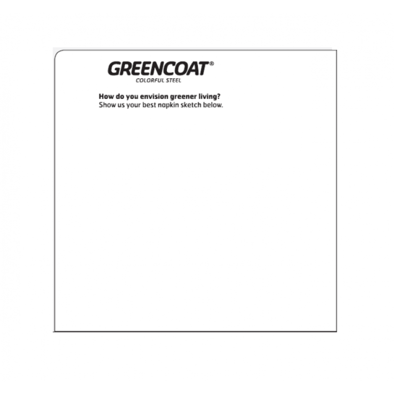 Napkins for sketch competition GreenCoat®, 125 pcs/pack