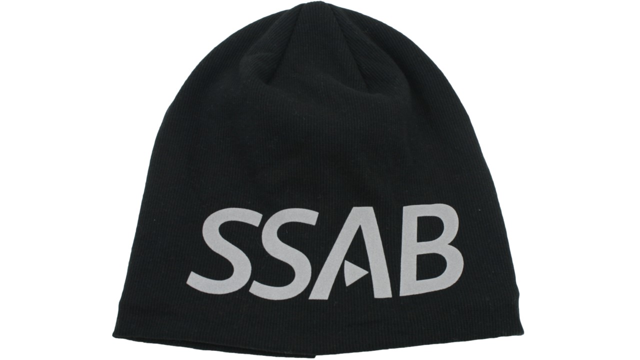 Beanie hat black reflective SSAB product zoom image #1