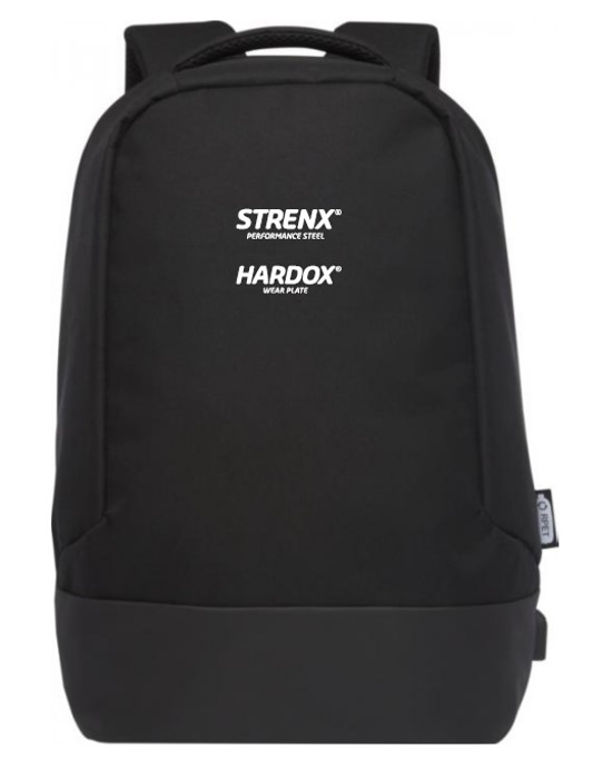 Backpack anti-theft in RPET Strenx®/Hardox® product zoom image #1